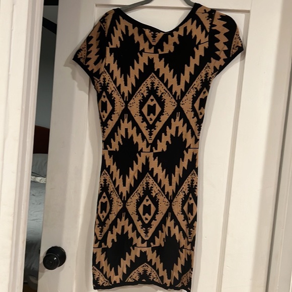 YA Los Angeles Black and brown knit dress - Picture 2 of 2